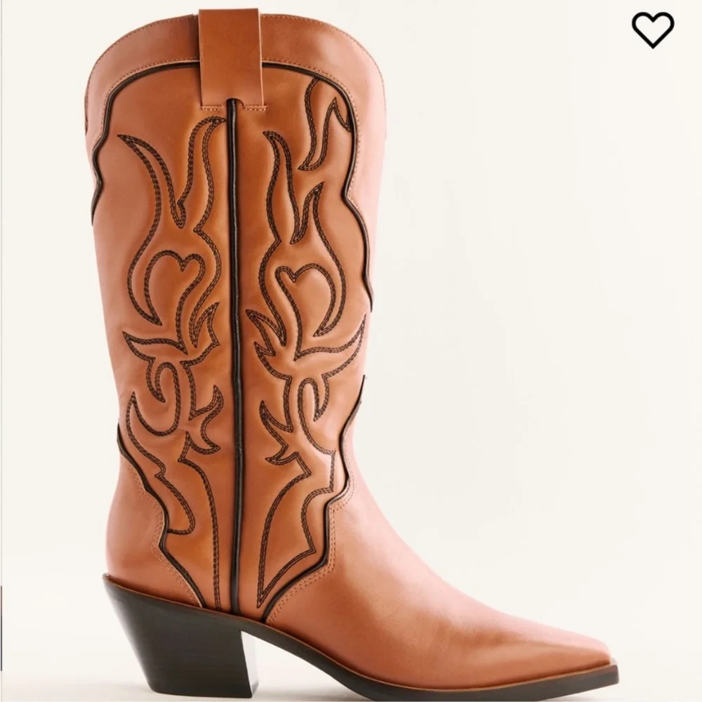 Reformation Olive Western Cowboy Boots - Picture 2 of 8